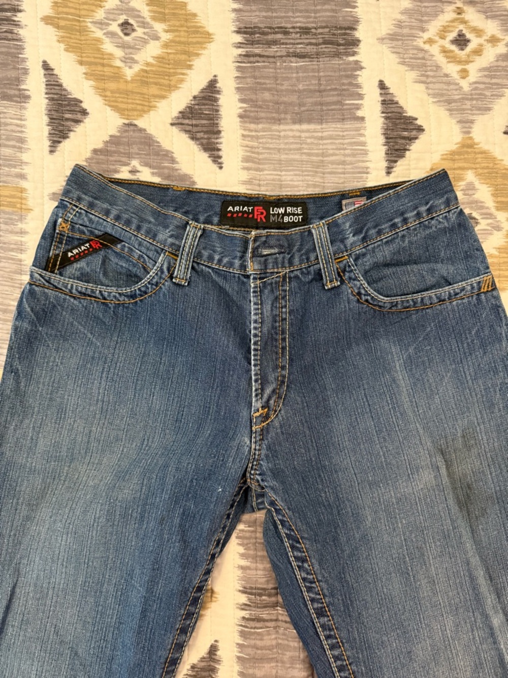 Ariat FR Men's Low Rise Bootcut Jeans - Denim